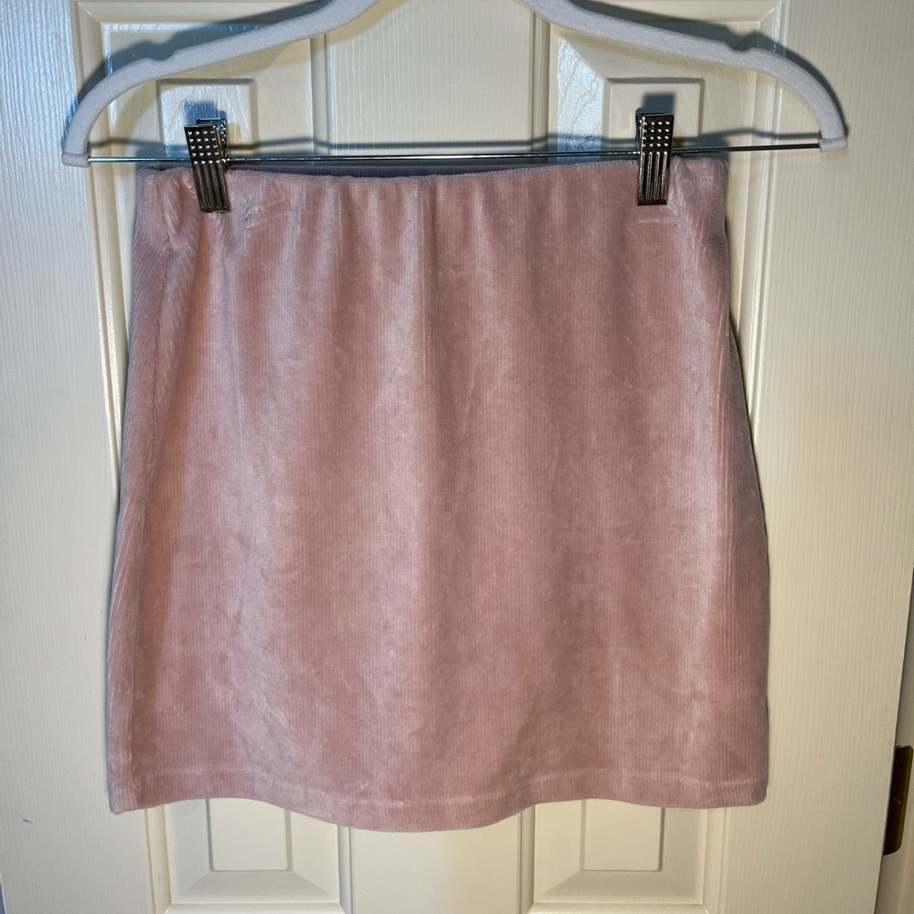 Target Pink Velvet Mini Skirt